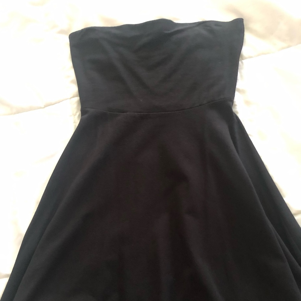 Express Black strapless dress